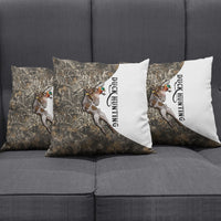 Duck Hunting Retriever Pillow Cover Mallard Shotgun Hunt with Camouflage Marsh Dog Artwork