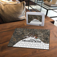 Duck Hunting Retriever Puzzle Mallard Shotgun Hunt with Camouflage Marsh Dog Artwork