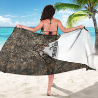 Duck Hunting Retriever Sarong Mallard Shotgun Hunt with Camouflage Marsh Dog Artwork