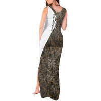 Duck Hunting Retriever Tank Maxi Dress Mallard Shotgun Hunt with Camouflage Marsh Dog Artwork