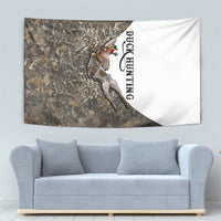 Duck Hunting Retriever Tapestry Mallard Shotgun Hunt with Camouflage Marsh Dog Artwork