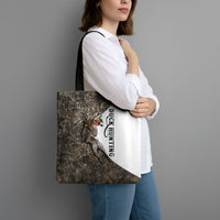 Duck Hunting Retriever Tote Bag Mallard Shotgun Hunt with Camouflage Marsh Dog Artwork