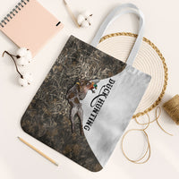 Duck Hunting Retriever Tote Bag Mallard Shotgun Hunt with Camouflage Marsh Dog Artwork