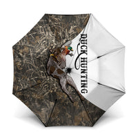 Duck Hunting Retriever Umbrella Mallard Shotgun Hunt with Camouflage Marsh Dog Artwork