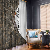 Duck Hunting Retriever Window Curtain Mallard Shotgun Hunt with Camouflage Marsh Dog Artwork