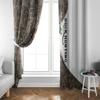 Duck Hunting Retriever Window Curtain Mallard Shotgun Hunt with Camouflage Marsh Dog Artwork