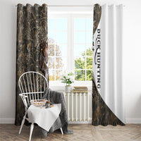 Duck Hunting Retriever Window Curtain Mallard Shotgun Hunt with Camouflage Marsh Dog Artwork