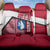 Greenland Back Car Seat Cover with Polar Bear Emblem and Land of Ice Heart of Fire Text Design