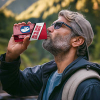 Greenland 4 in 1 Can Cooler Tumbler with Polar Bear Emblem and Land of Ice Heart of Fire Text Design