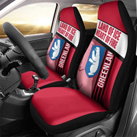 Greenland Car Seat Cover with Polar Bear Emblem and Land of Ice Heart of Fire Text Design
