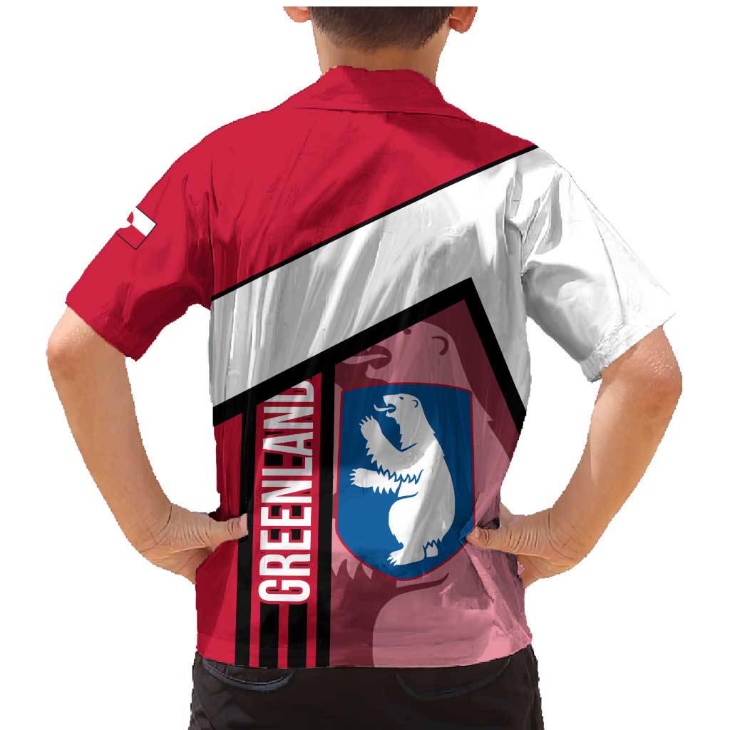 Greenland Family Matching Mermaid Dress and Hawaiian Shirt with Polar Bear Emblem and Land of Ice Heart of Fire Text Design