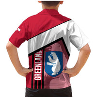 Greenland Family Matching Mermaid Dress and Hawaiian Shirt with Polar Bear Emblem and Land of Ice Heart of Fire Text Design