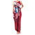 Greenland Family Matching Tank Maxi Dress and Hawaiian Shirt with Polar Bear Emblem and Land of Ice Heart of Fire Text Design