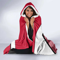 Greenland Hooded Blanket with Polar Bear Emblem and Land of Ice Heart of Fire Text Design