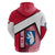 Greenland Hoodie with Polar Bear Emblem and Land of Ice Heart of Fire Text Design
