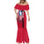 Greenland Mermaid Dress with Polar Bear Emblem and Land of Ice Heart of Fire Text Design