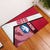 Greenland Rubber Doormat with Polar Bear Emblem and Land of Ice Heart of Fire Text Design