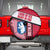Greenland Spare Tire Cover with Polar Bear Emblem and Land of Ice Heart of Fire Text Design