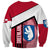 Greenland Sweatshirt with Polar Bear Emblem and Land of Ice Heart of Fire Text Design