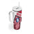 Greenland Tumbler With Handle with Polar Bear Emblem and Land of Ice Heart of Fire Text Design
