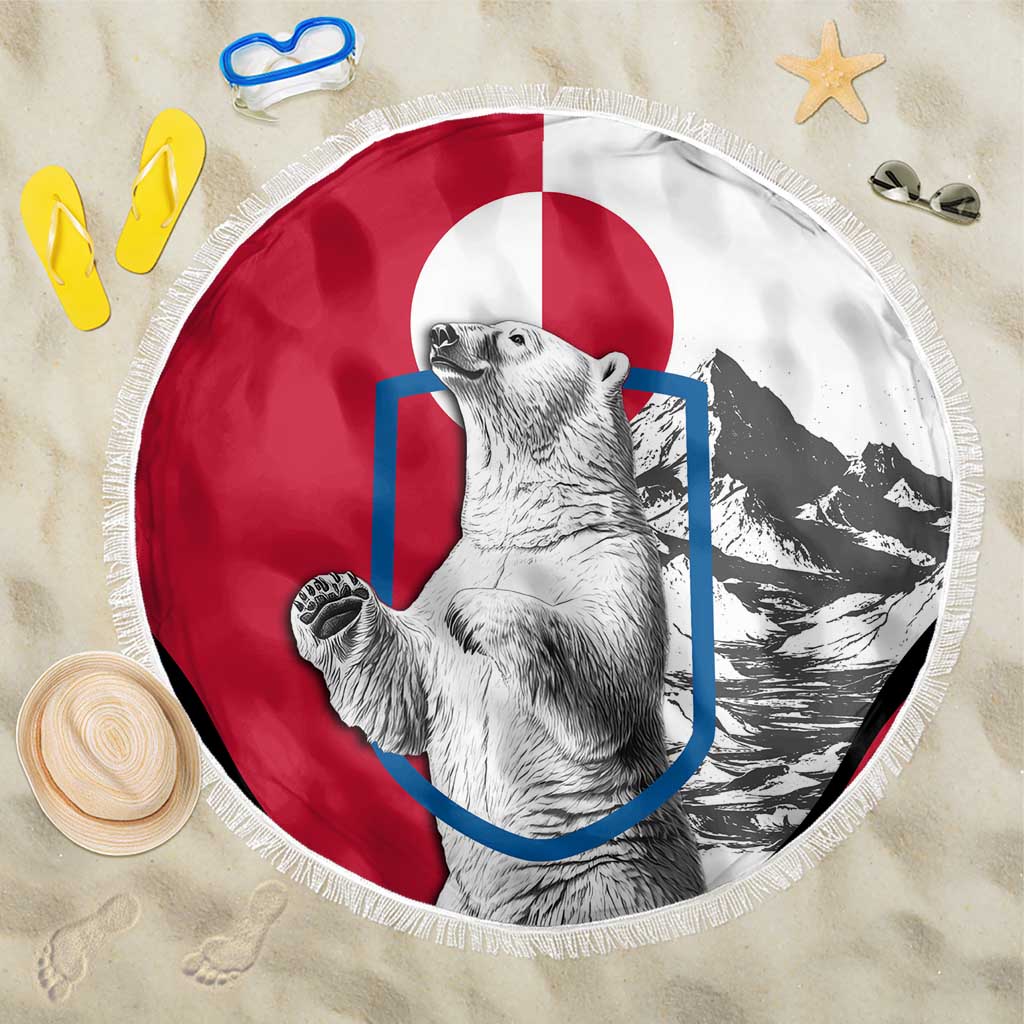 Greenland Pride Beach Blanket The Spirit of the Arctic Bear