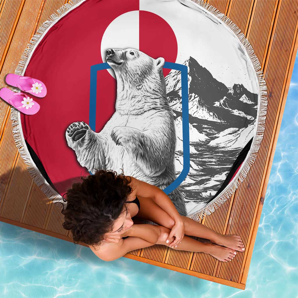 Greenland Pride Beach Blanket The Spirit of the Arctic Bear