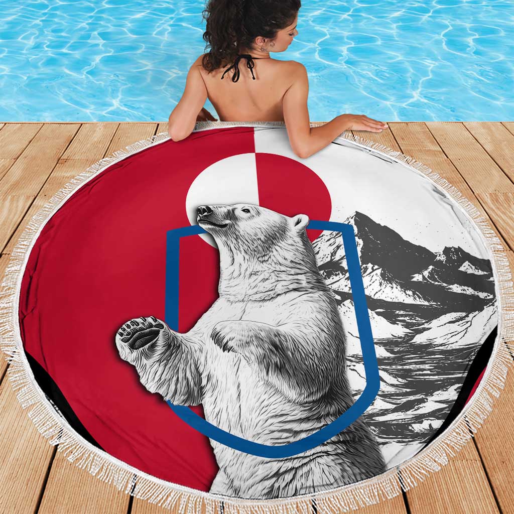 Greenland Pride Beach Blanket The Spirit of the Arctic Bear