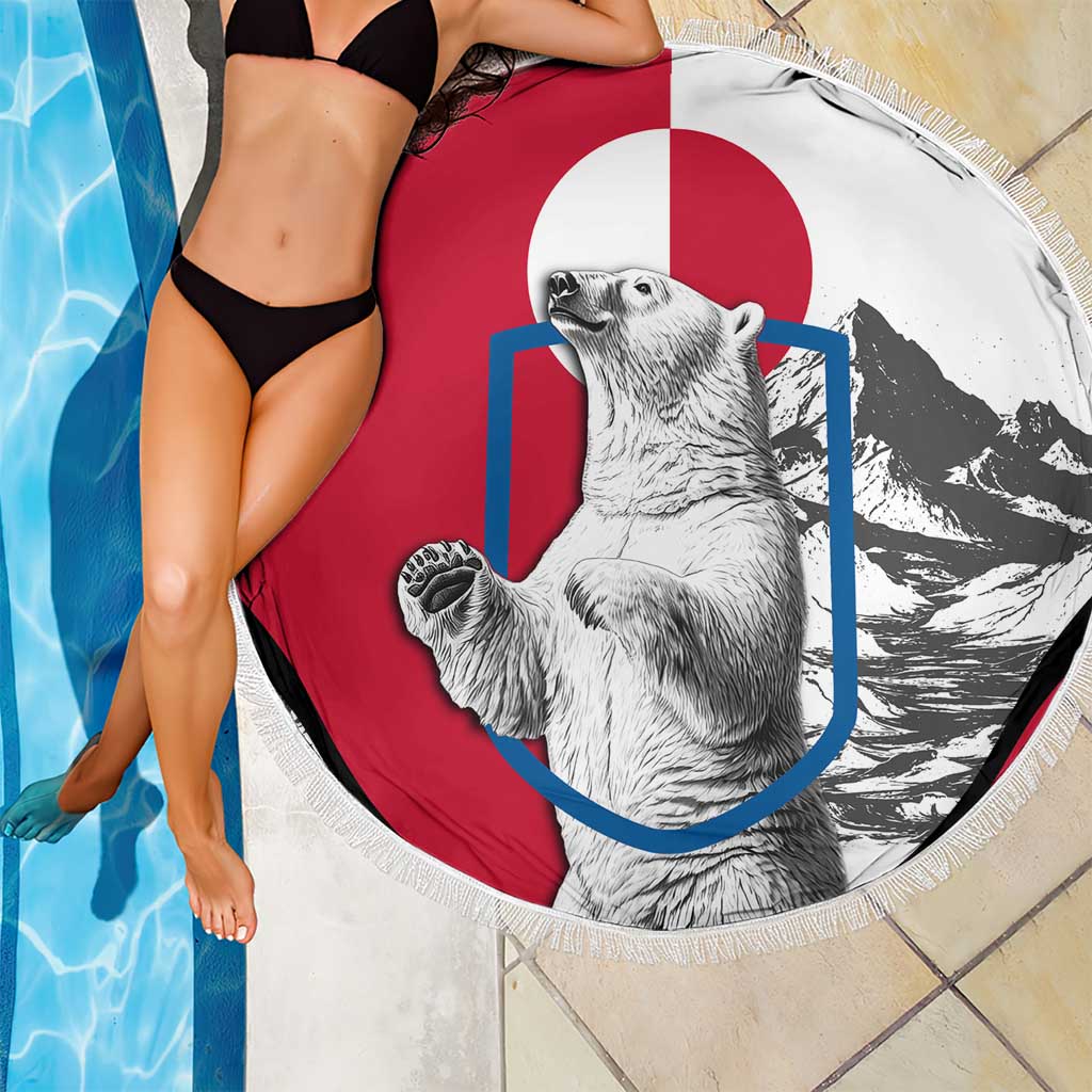 Greenland Pride Beach Blanket The Spirit of the Arctic Bear