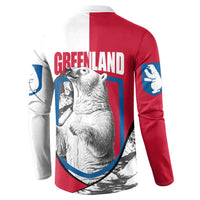Greenland Pride Button Sweatshirt The Spirit of the Arctic Bear
