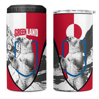 Greenland Pride 4 in 1 Can Cooler Tumbler The Spirit of the Arctic Bear