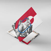 Greenland Pride Canvas Wall Art The Spirit of the Arctic Bear