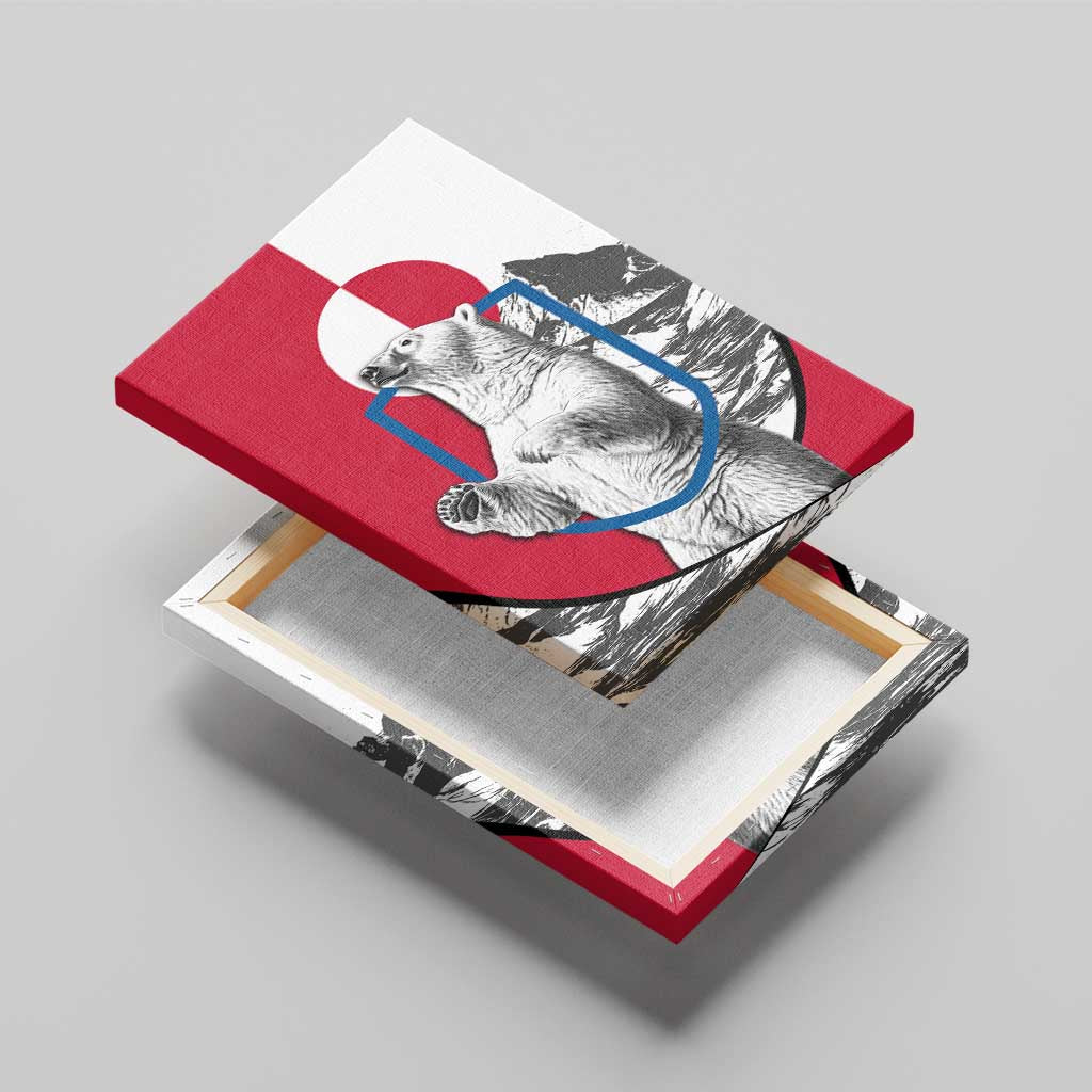 Greenland Pride Canvas Wall Art The Spirit of the Arctic Bear