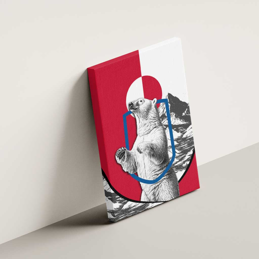 Greenland Pride Canvas Wall Art The Spirit of the Arctic Bear