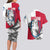 Greenland Pride Couples Matching Long Sleeve Bodycon Dress and Hawaiian Shirt The Spirit of the Arctic Bear