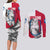Greenland Pride Couples Matching Long Sleeve Bodycon Dress and Long Sleeve Button Shirt The Spirit of the Arctic Bear