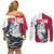 Greenland Pride Couples Matching Off Shoulder Short Dress and Long Sleeve Button Shirt The Spirit of the Arctic Bear