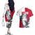 Greenland Pride Couples Matching Off The Shoulder Long Sleeve Dress and Hawaiian Shirt The Spirit of the Arctic Bear