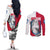 Greenland Pride Couples Matching Off The Shoulder Long Sleeve Dress and Long Sleeve Button Shirt The Spirit of the Arctic Bear