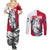 Greenland Pride Couples Matching Summer Maxi Dress and Long Sleeve Button Shirt The Spirit of the Arctic Bear