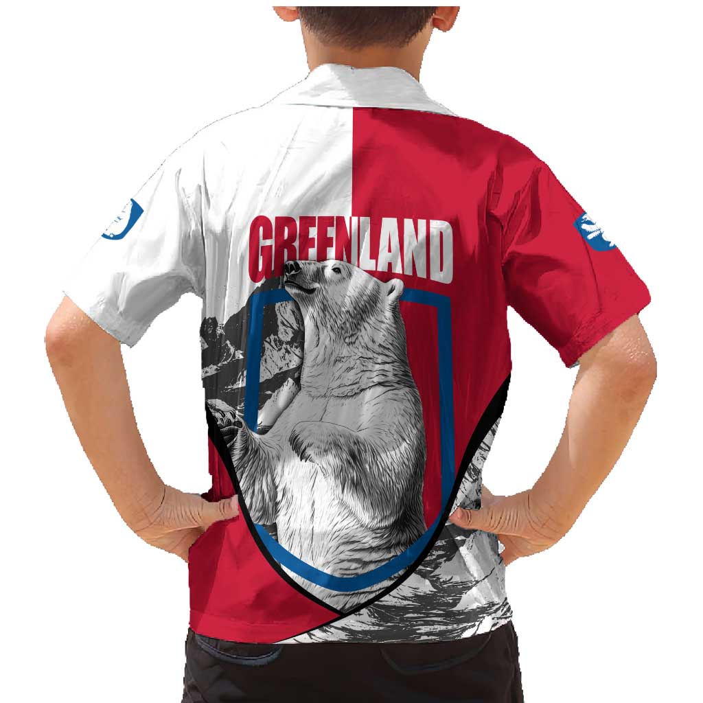 Greenland Pride Family Matching Mermaid Dress and Hawaiian Shirt The Spirit of the Arctic Bear