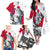 Greenland Pride Family Matching Off The Shoulder Long Sleeve Dress and Hawaiian Shirt The Spirit of the Arctic Bear