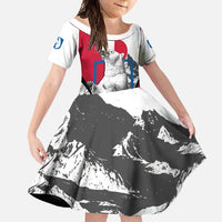 Greenland Pride Family Matching Off Shoulder Maxi Dress and Hawaiian Shirt The Spirit of the Arctic Bear