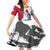 Greenland Pride Family Matching Off Shoulder Short Dress and Hawaiian Shirt The Spirit of the Arctic Bear