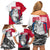 Greenland Pride Family Matching Off Shoulder Short Dress and Hawaiian Shirt The Spirit of the Arctic Bear