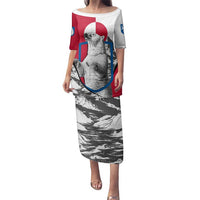 Greenland Pride Family Matching Puletasi and Hawaiian Shirt The Spirit of the Arctic Bear