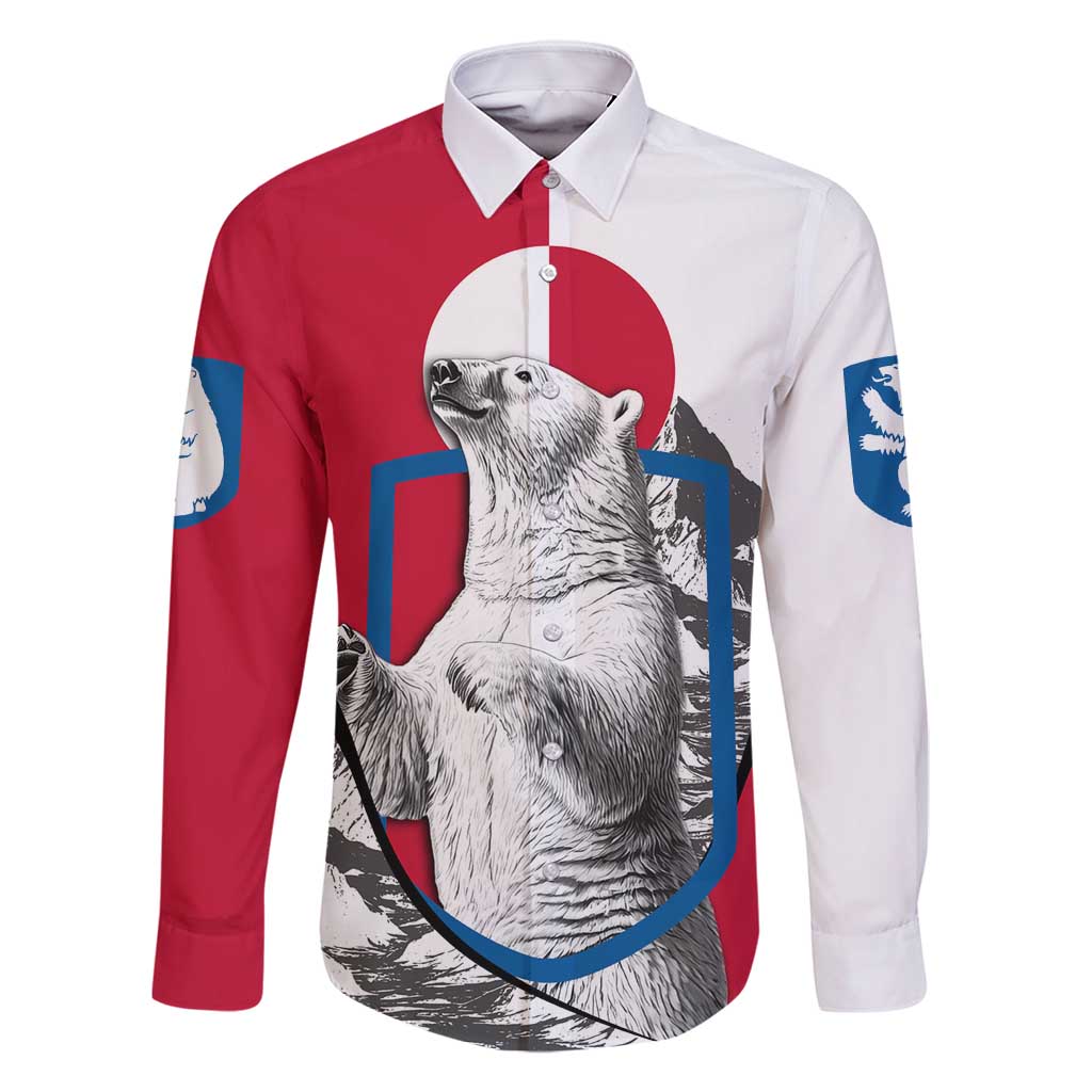 Greenland Pride Family Matching Summer Maxi Dress and Hawaiian Shirt The Spirit of the Arctic Bear