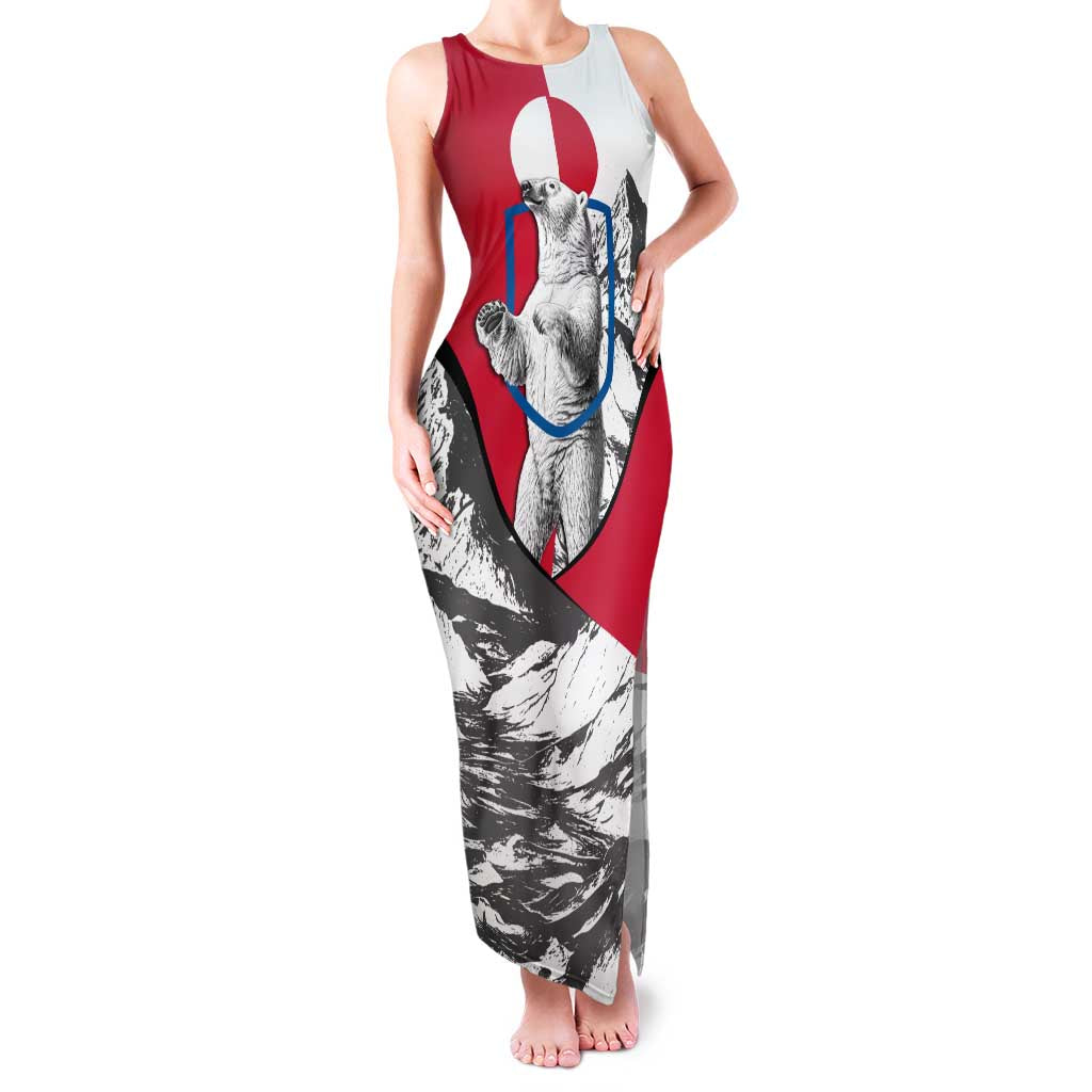 Greenland Pride Family Matching Tank Maxi Dress and Hawaiian Shirt The Spirit of the Arctic Bear