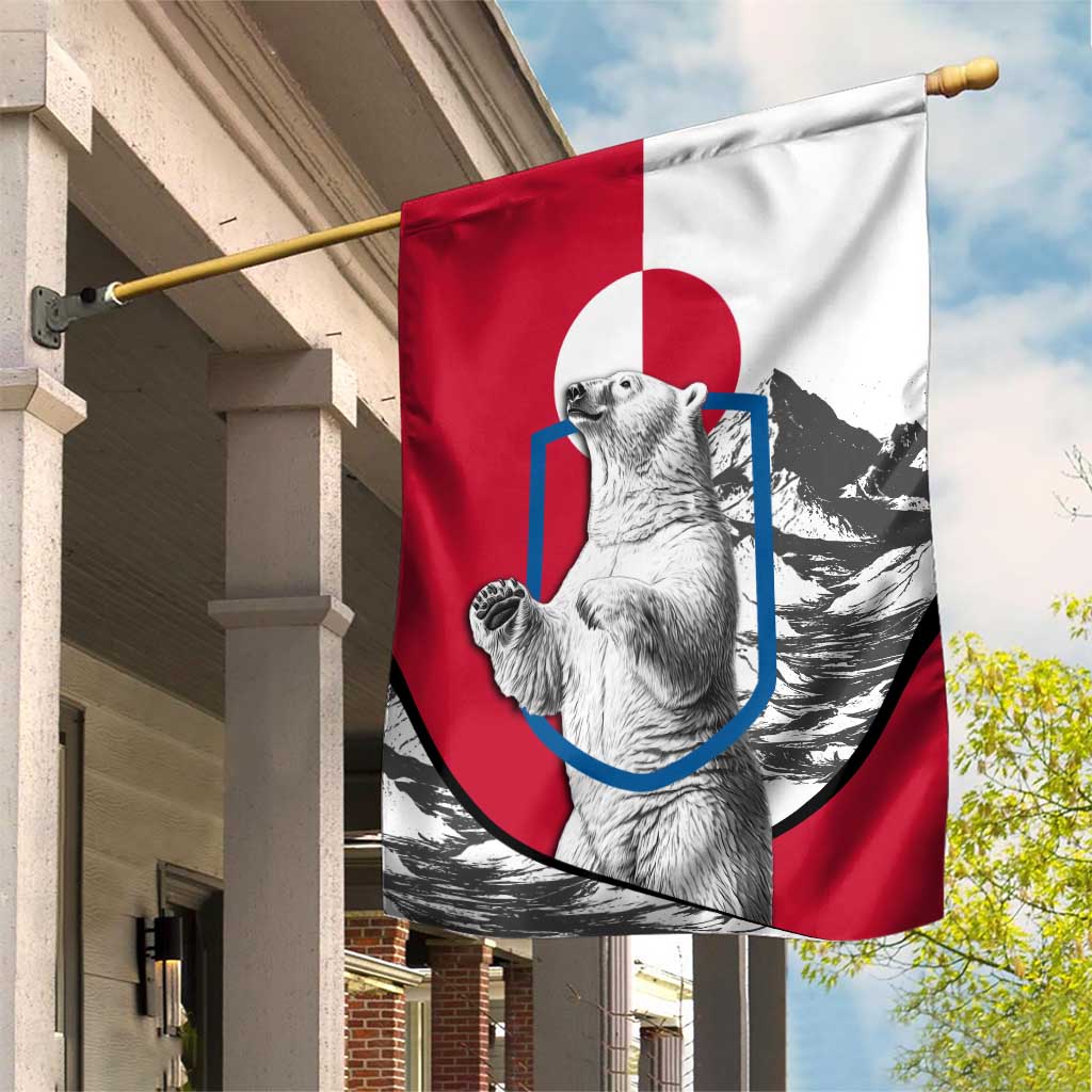 Greenland Pride Garden Flag The Spirit of the Arctic Bear