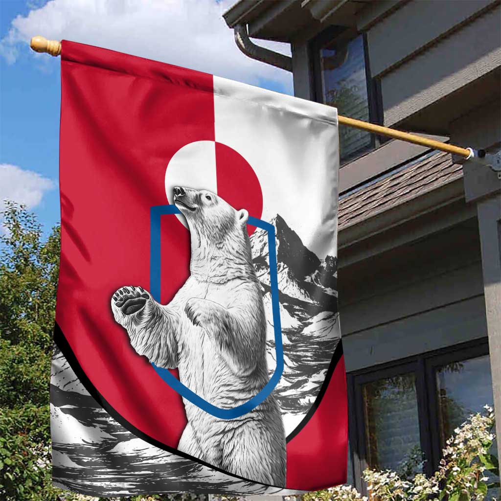 Greenland Pride Garden Flag The Spirit of the Arctic Bear