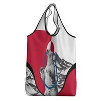 Greenland Pride Grocery Bag The Spirit of the Arctic Bear